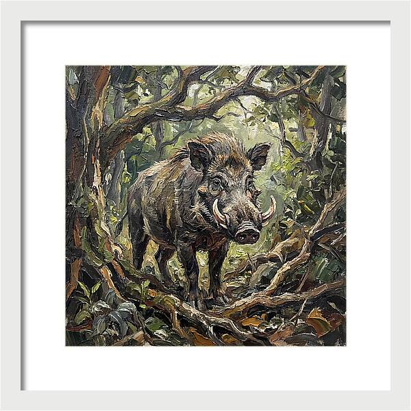 Visayan Warty Pig In The Wild