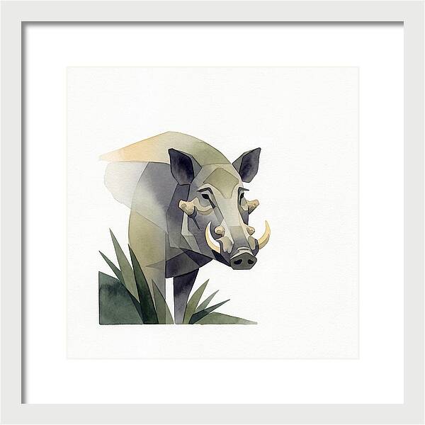 Visayan Warty Pig Portrait