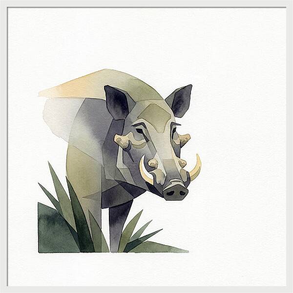 Visayan Warty Pig Portrait