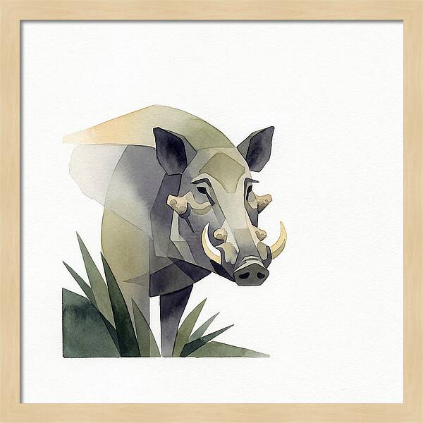 Visayan Warty Pig Portrait