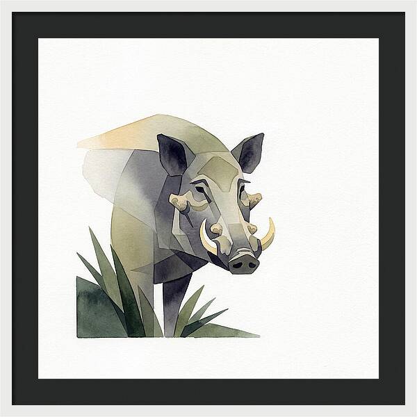 Visayan Warty Pig Portrait
