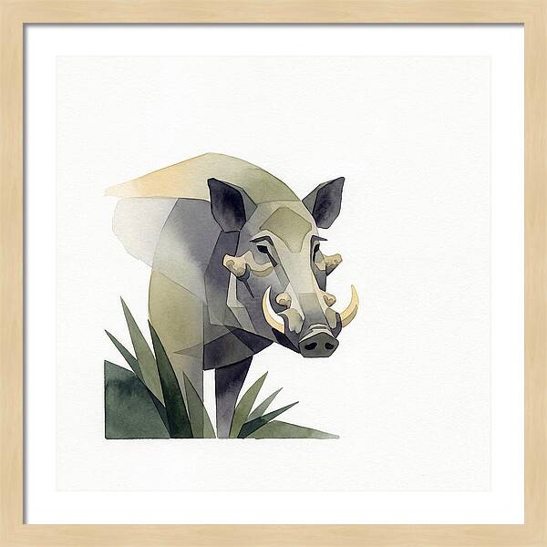 Visayan Warty Pig Portrait