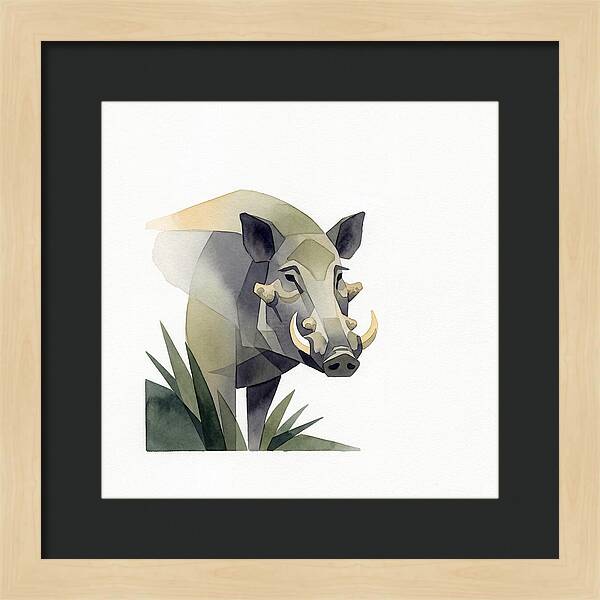Visayan Warty Pig Portrait
