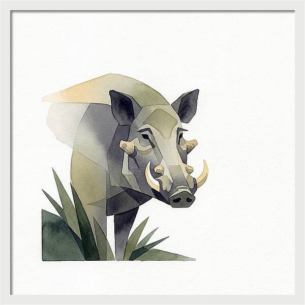 Visayan Warty Pig Portrait
