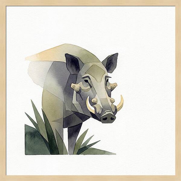 Visayan Warty Pig Portrait