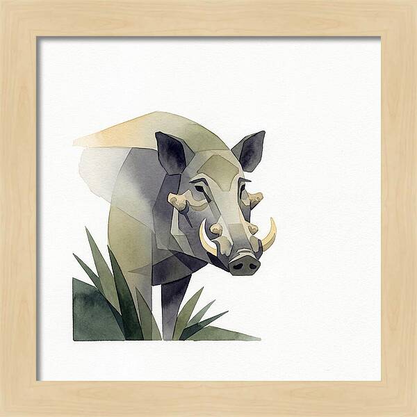 Visayan Warty Pig Portrait