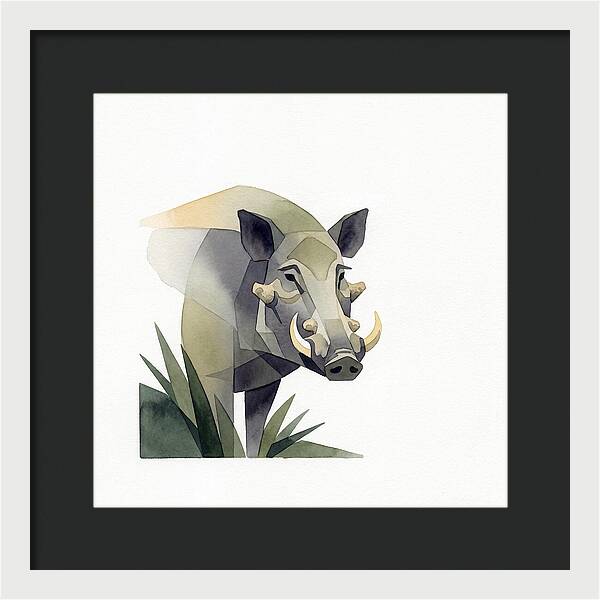 Visayan Warty Pig Portrait