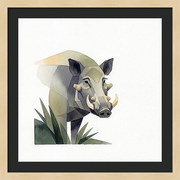 Visayan Warty Pig Portrait