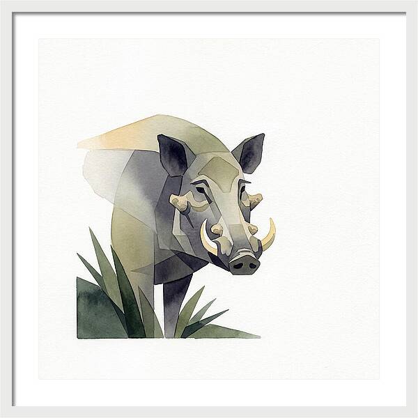 Visayan Warty Pig Portrait