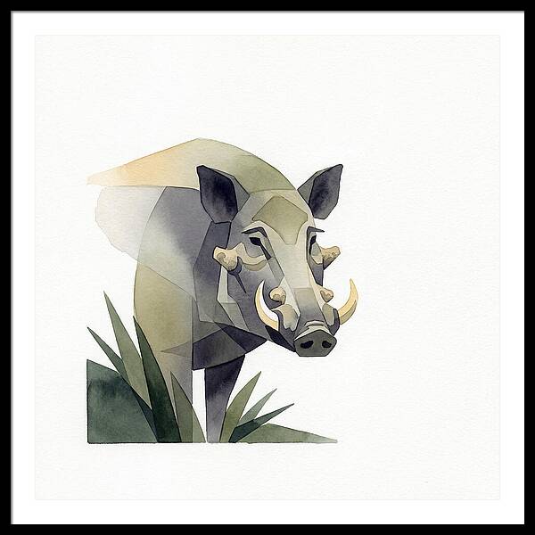 Visayan Warty Pig Portrait