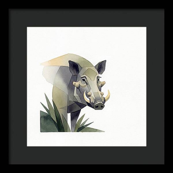 Visayan Warty Pig Portrait