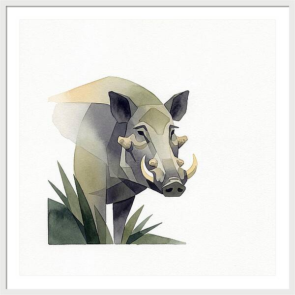 Visayan Warty Pig Portrait