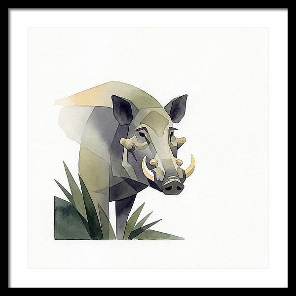 Visayan Warty Pig Portrait
