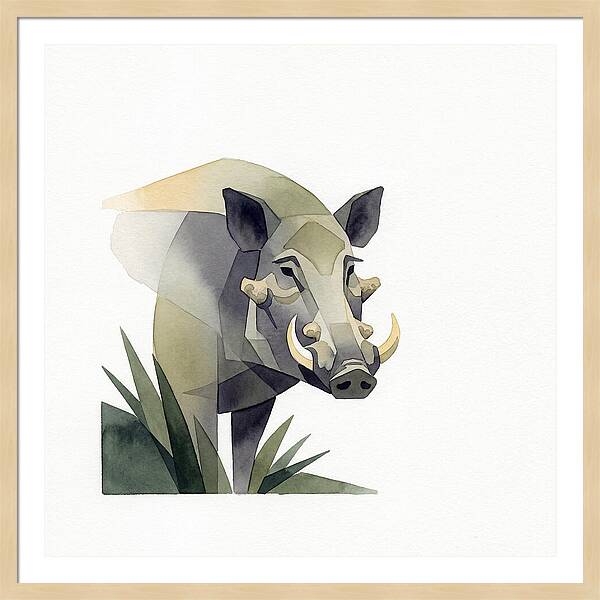 Visayan Warty Pig Portrait