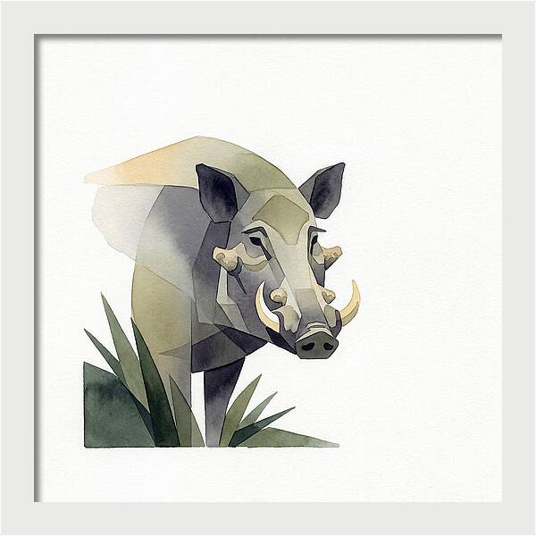 Visayan Warty Pig Portrait