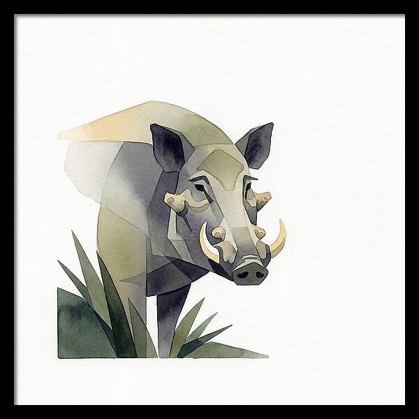 Visayan Warty Pig Portrait