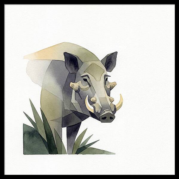 Visayan Warty Pig Portrait