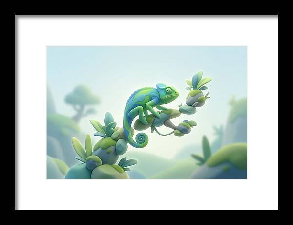 Vivid Green Panther Chameleon