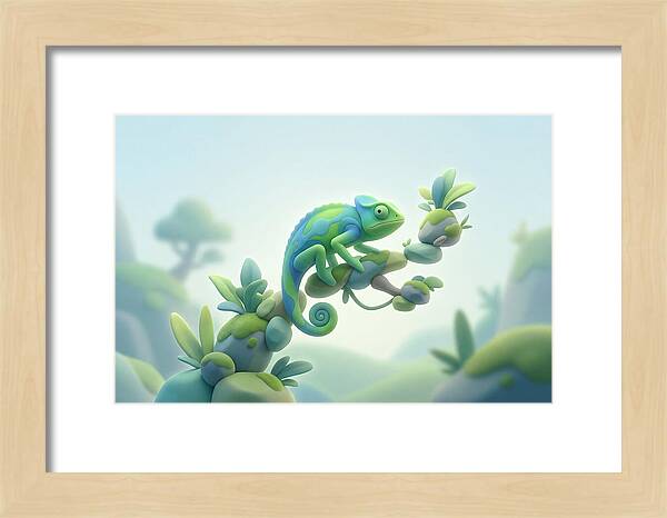 Vivid Green Panther Chameleon