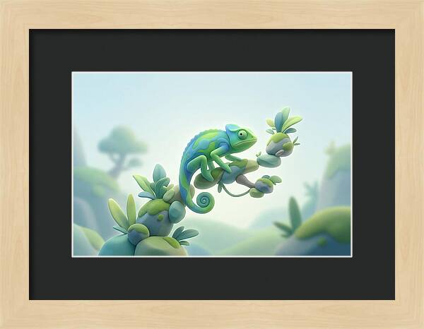 Vivid Green Panther Chameleon