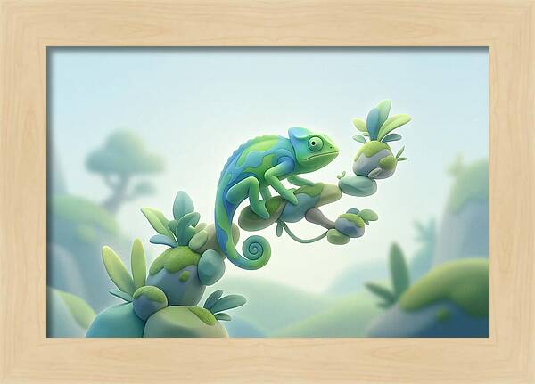 Vivid Green Panther Chameleon