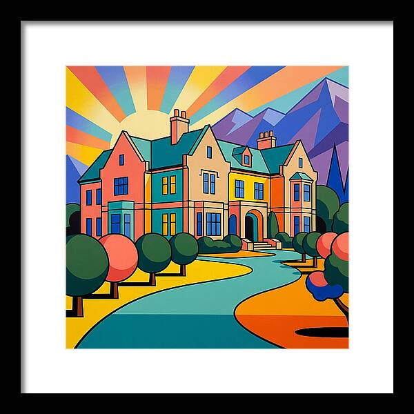 Vivid Manor Landscape Serenity