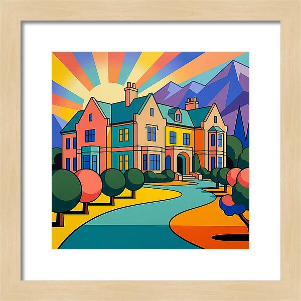 Vivid Manor Landscape Serenity