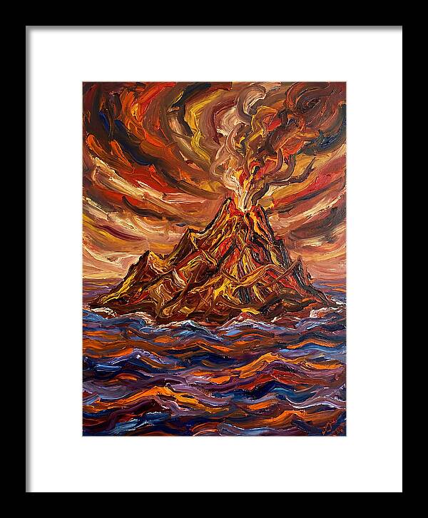 Volcanic Eruption At Dusk