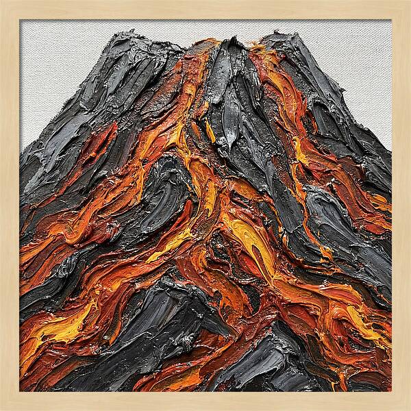 Volcanic Eruption In Texture