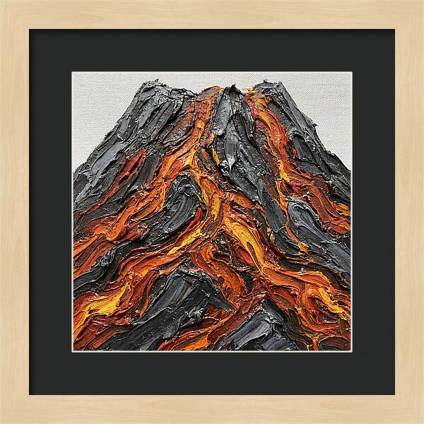 Volcanic Eruption In Texture