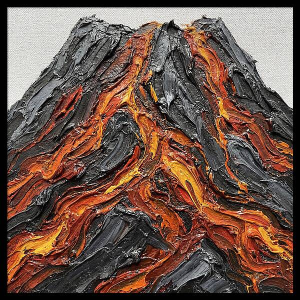 Volcanic Eruption In Texture