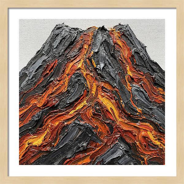 Volcanic Eruption In Texture