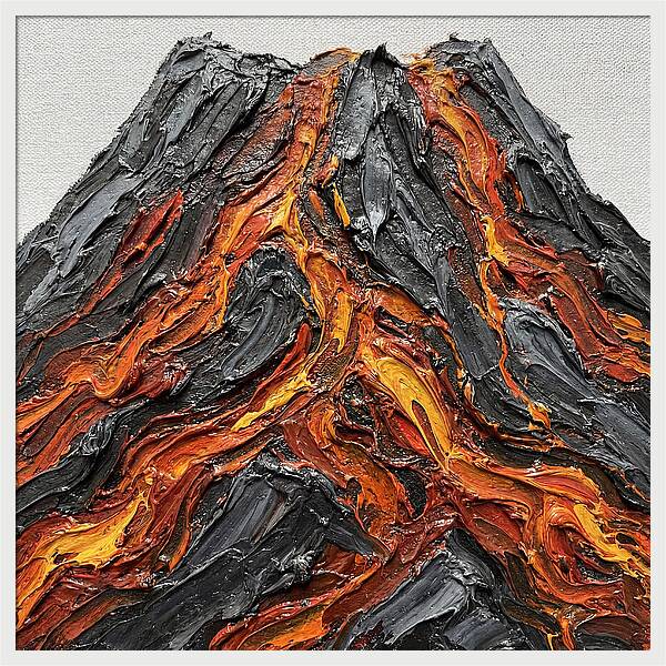 Volcanic Eruption In Texture