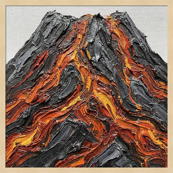 Volcanic Eruption In Texture