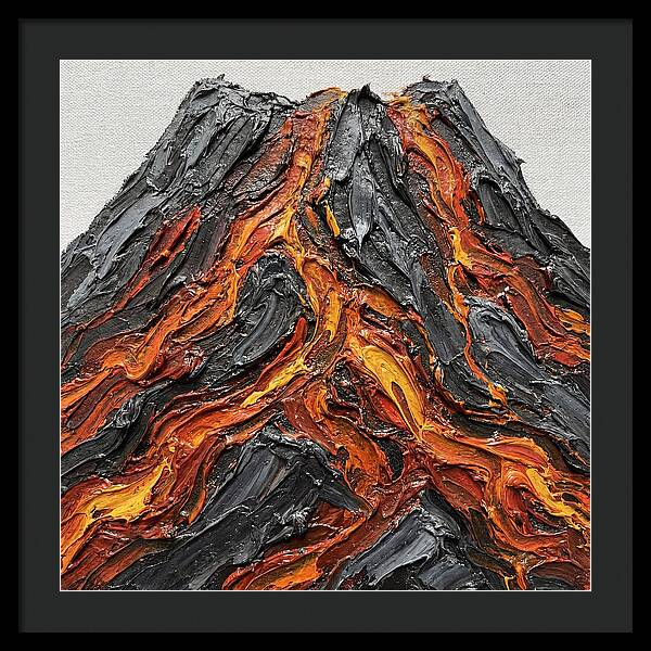 Volcanic Eruption In Texture