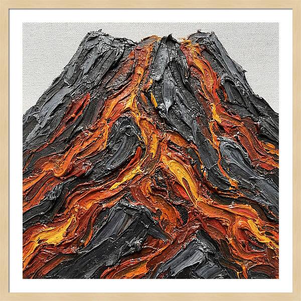 Volcanic Eruption In Texture