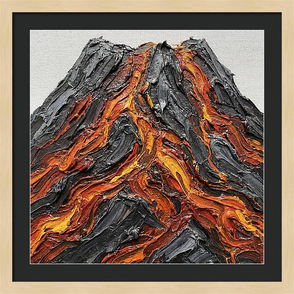 Volcanic Eruption In Texture