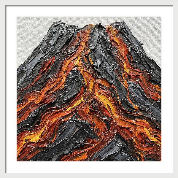 Volcanic Eruption In Texture