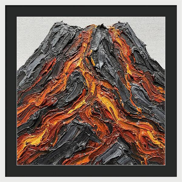 Volcanic Eruption In Texture