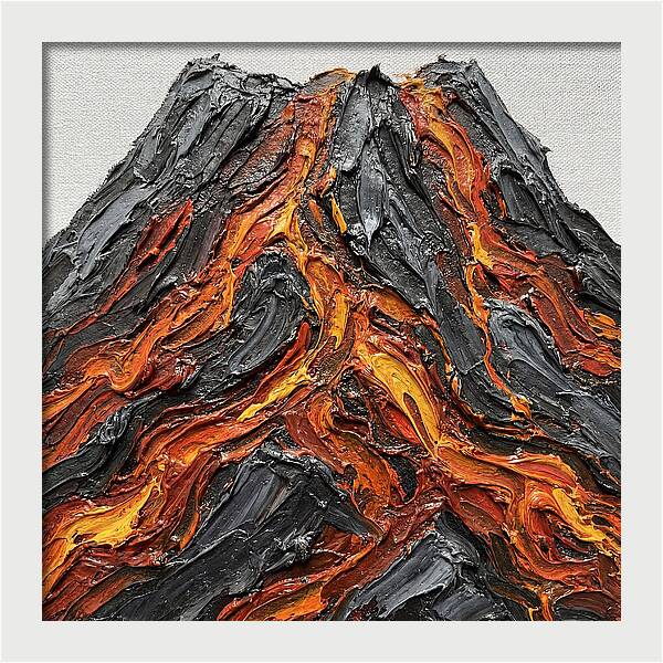 Volcanic Eruption In Texture