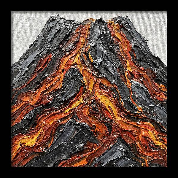Volcanic Eruption In Texture