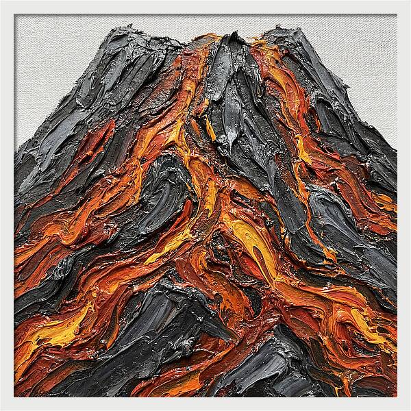 Volcanic Eruption In Texture