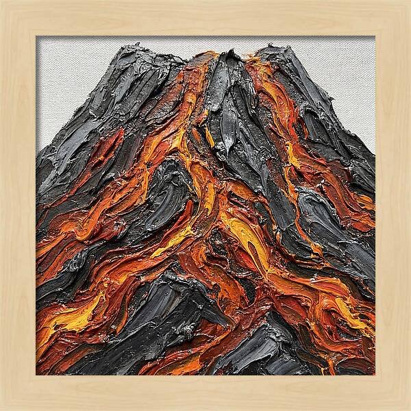 Volcanic Eruption In Texture