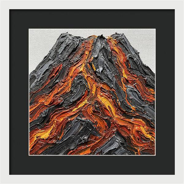 Volcanic Eruption In Texture