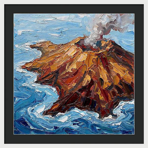 Volcanic Island Eruption
