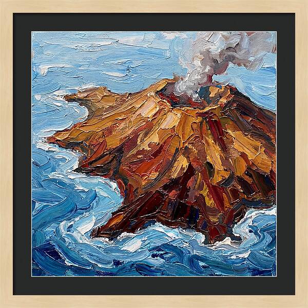 Volcanic Island Eruption