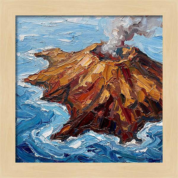 Volcanic Island Eruption