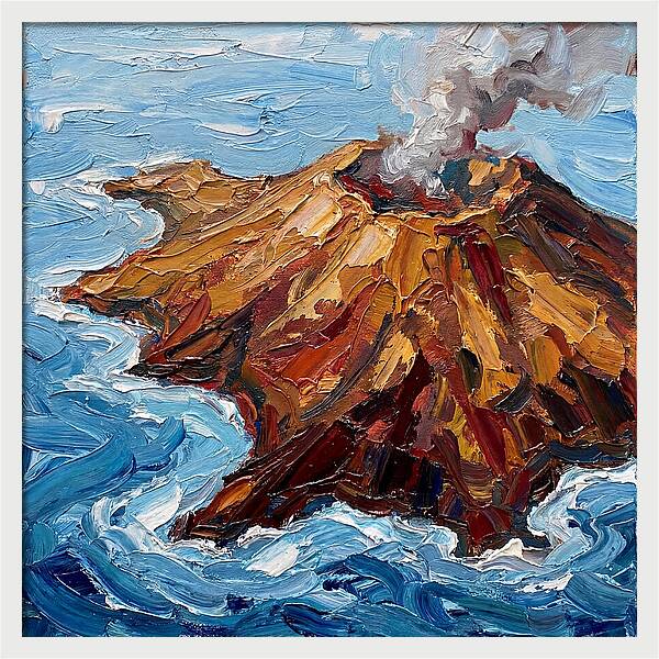 Volcanic Island Eruption