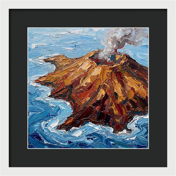 Volcanic Island Eruption