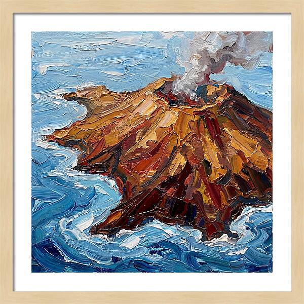 Volcanic Island Eruption
